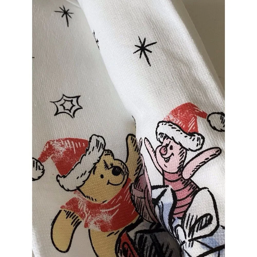 2‎ Pk Disney Winnie The Pooh Piglet Christmas Kitchen Dish Towels 16 X 26” NEW